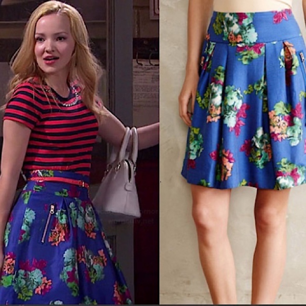 Floral Blue Skirt